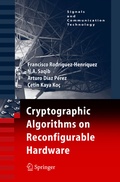 Cover: Cryptographic Algorithms on Reconfigurable Hardware - Springer