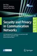 Cover: Security and Privacy in Communication Networks - Springer