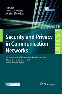 Enlarge image Cover: Security and Privacy in Communication Networks - Springer