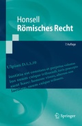 Cover: R&ouml;misches Recht - Springer