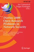 Cover: iNetSec 2009 - Open Research Problems in Network Security - Springer