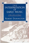 Cover: The Interpretation of Early Music - WW Norton & Co