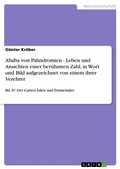 Cover: Ababa von Palindromien - Leben und Ansichten einer ber&uuml;hmten Zahl, in Wort und Bild aufgezeichnet von einem ihrer Verehrer - GRIN Verlag
