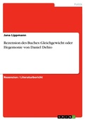 Cover: Rezension des Buches: Gleichgewicht oder Hegemonie von Daniel Dehio - GRIN Verlag