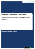 Cover: Motivationale Grundlagen von Open-Source Software - GRIN Verlag