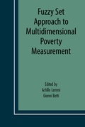 Cover: Fuzzy Set Approach to Multidimensional Poverty Measurement - Springer