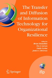 Enlarge image Cover: The Transfer and Diffusion of Information Technology for Organizational Resilience - Springer
