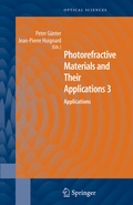Cover: Photorefractive Materials and Their Applications 3 - Springer