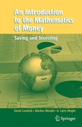 Cover: An Introduction to the Mathematics of Money - Springer