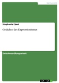 Cover: Gedichte des Expressionismus - GRIN Verlag