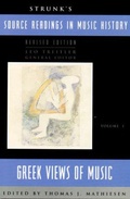 Cover: Strunk's Source Readings in Music History - WW Norton & Co
