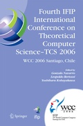 Cover: Fourth IFIP International Conference on Theoretical Computer Science - TCS 2006 - Springer