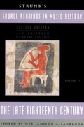 Cover: Strunk's Source Readings in Music History - WW Norton & Co