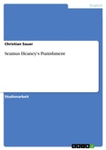 Cover: Seamus Heaney's  Punishment - GRIN Verlag