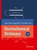 Cover: Electrochemical Dictionary - Springer