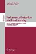 Cover: Performance Evaluation and Benchmarking - Springer