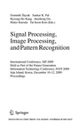 Cover: Signal Processing, Image Processing and Pattern Recognition, - Springer