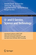 Cover: U- and E-Service, Science and Technology - Springer