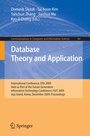 Cover: Database Theory and Application - Springer