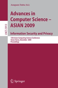 Enlarge image Cover: Advances in Computer Science, Information Security and Privacy - Springer