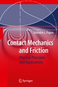 Cover: Contact Mechanics and Friction - Springer