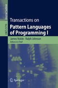 Cover: Transactions on Pattern Languages of Programming I - Springer