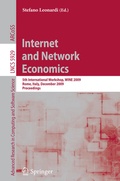 Cover: Internet and Network Economics - Springer