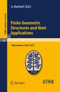 Cover: Finite Geometric Structures and their Applications - Springer