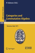 Cover: Categories and Commutative Algebra - Springer