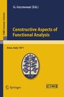Cover: Constructive Aspects of Functional Analysis - Springer
