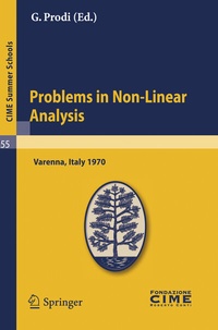 Enlarge image Cover: Problems in Non-Linear Analysis - Springer