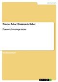 Cover: Personalmanagement - GRIN Verlag