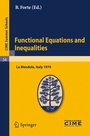 Cover: Functional Equations and Inequalities - Springer