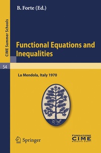 Enlarge image Cover: Functional Equations and Inequalities - Springer