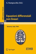 Cover: Equazioni differenziali non lineari - Springer