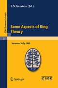 Cover: Some Aspects of Ring Theory - Springer