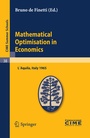 Cover: Mathematical Optimisation in Economics - Springer