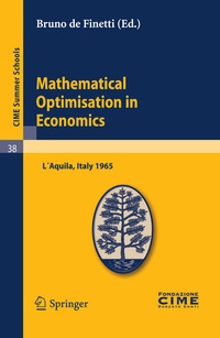 Enlarge image Cover: Mathematical Optimisation in Economics - Springer