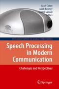 Cover: Speech Processing in Modern Communication - Springer