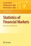 Cover: Statistics of Financial Markets - Springer