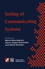 Cover: Testing of Communicating Systems - Chapman and Hall