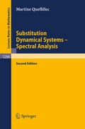 Cover: Substitution Dynamical Systems - Spectral Analysis - Springer