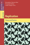 Cover: Replication - Springer
