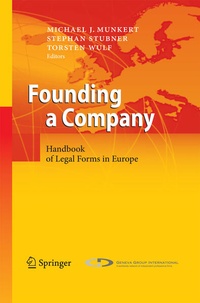 Enlarge image Cover: Founding a Company - Springer