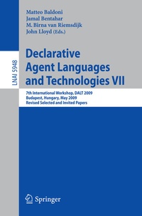 Enlarge image Cover: Declarative Agent Languages and Technologies VII - Springer
