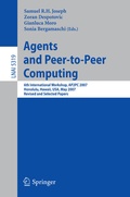 Cover: Agents and Peer-to-Peer Computing - Springer