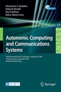 Cover: Autonomic Computing and Communications Systems - Springer
