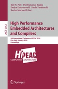Cover: High Performance Embedded Architectures and Compilers - Springer
