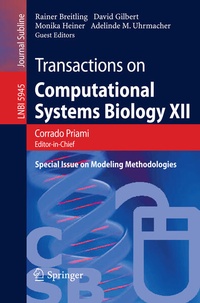 Enlarge image Cover: Transactions on Computational Systems Biology XII - Springer