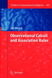 Enlarge image Cover: Observational Calculi and Association Rules - Springer
